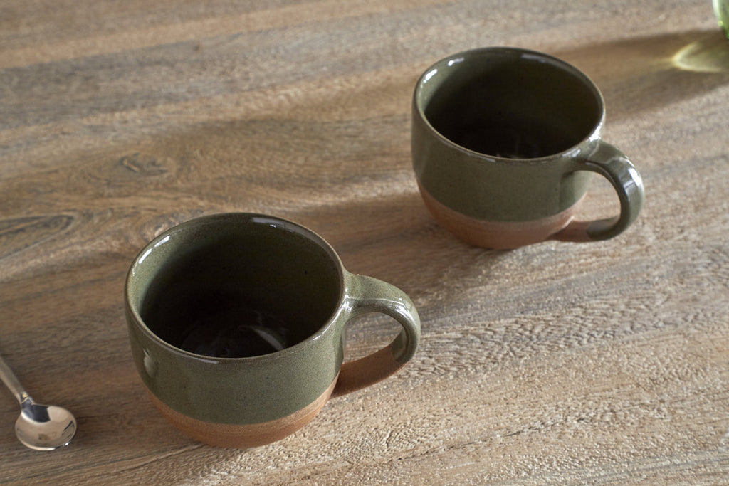 Mali Coffee Mug - Forest Green - Small (Set of 2)