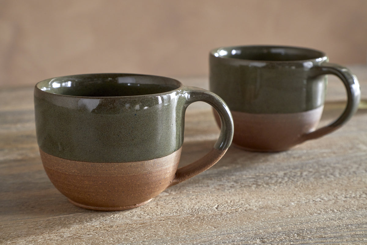 Mali Coffee Mug - Forest Green - Small (Set of 2)
