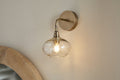 Otoro Recycled Glass Wall Light - Clear