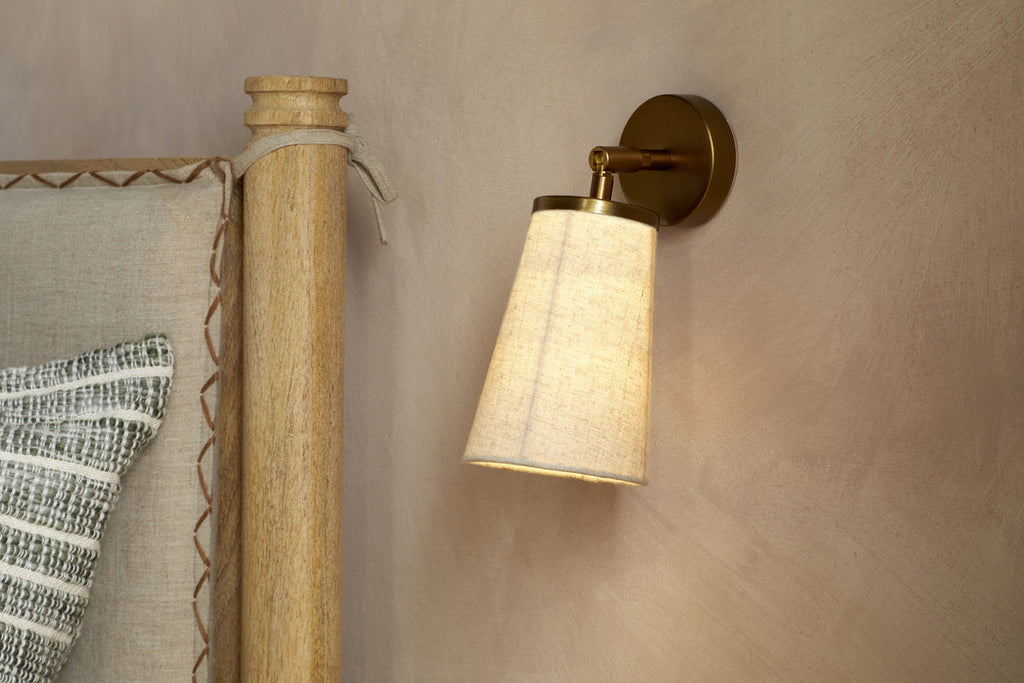Ame Linen Wall Spot Light - Off White