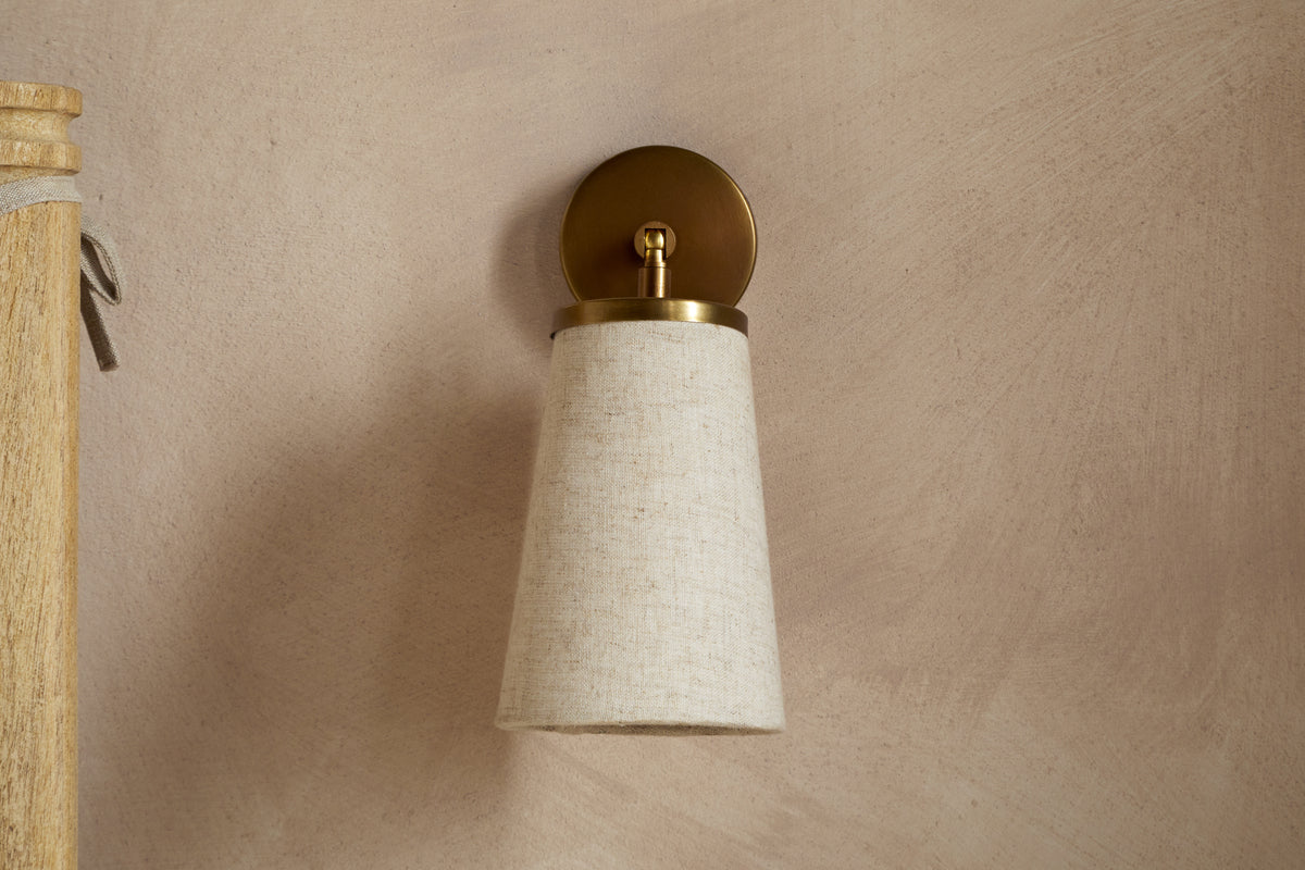 Ame Linen Wall Spot Light - Off White