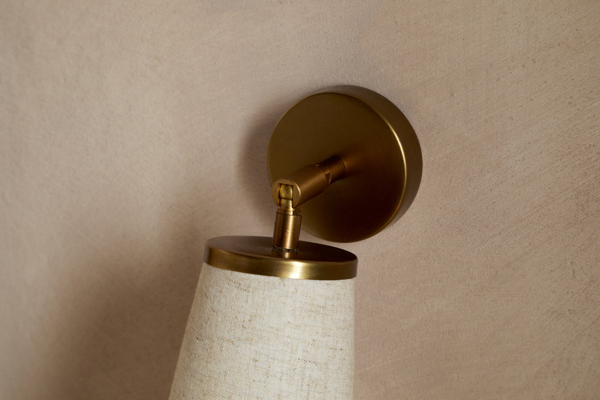 Ame Linen Wall Spot Light - Off White