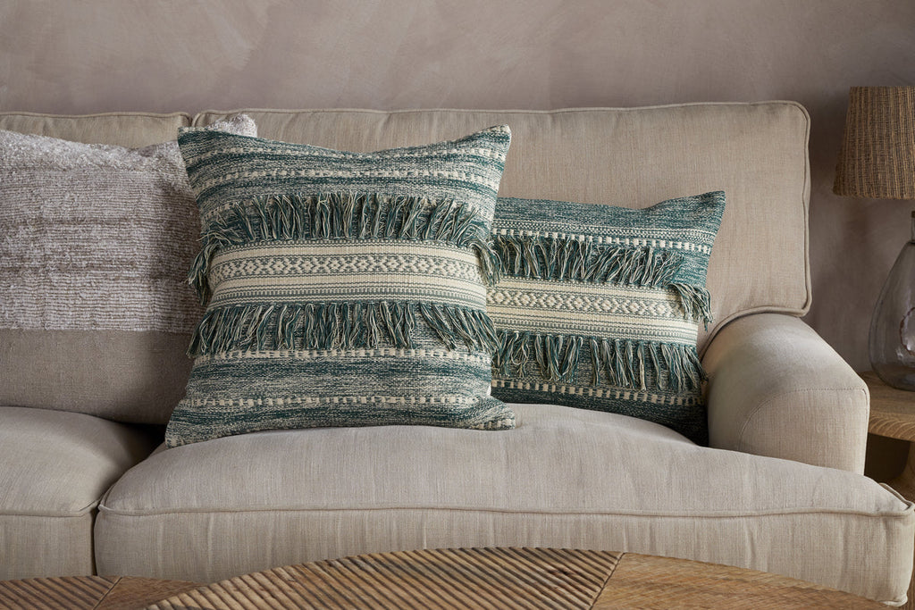 Padal Woven Cushion Cover - Green