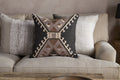 Shukhi Wool & Cotton Cushion Cover - Black & Brown