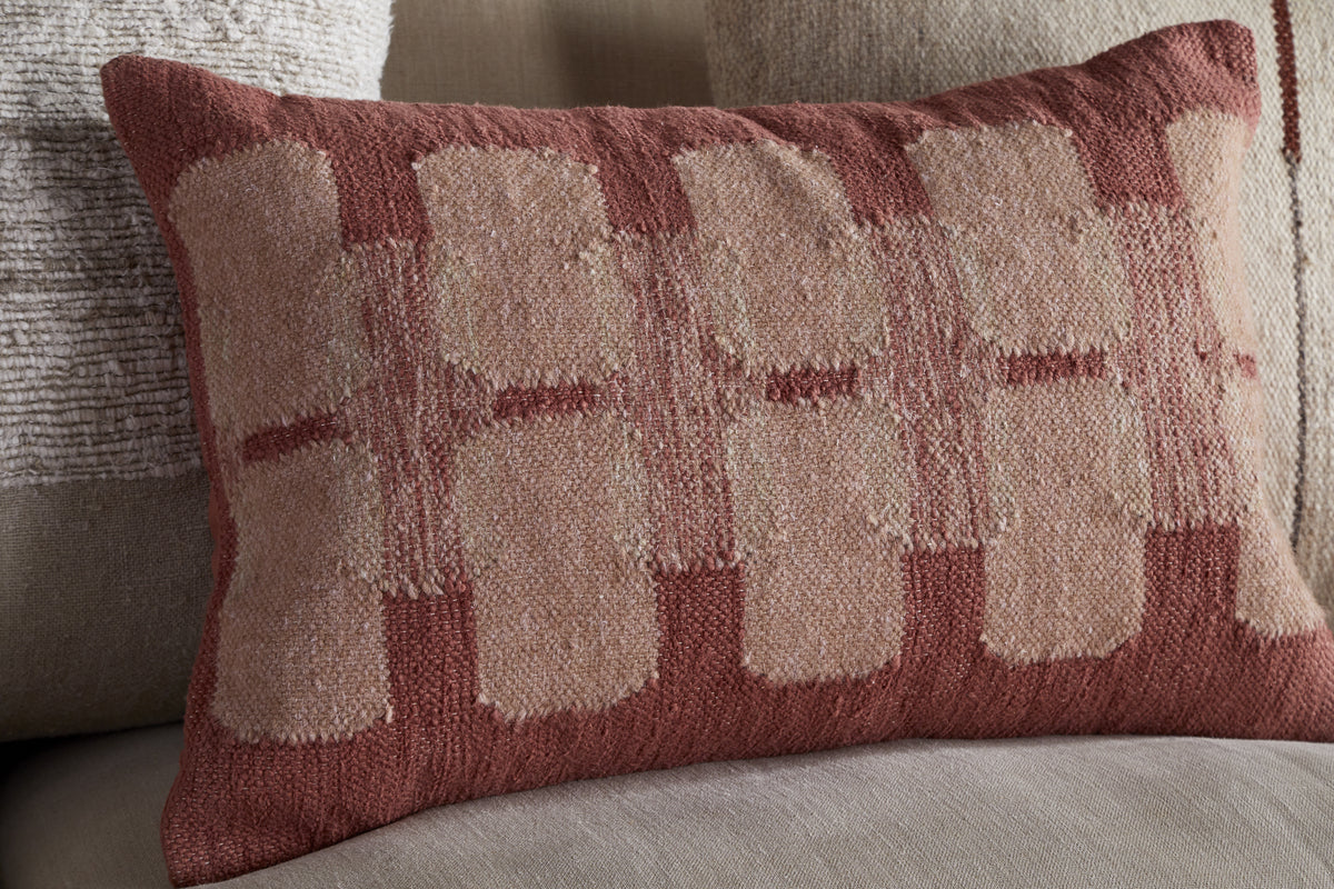 Akki Wool & Cotton Cushion Cover - Dusty Pink