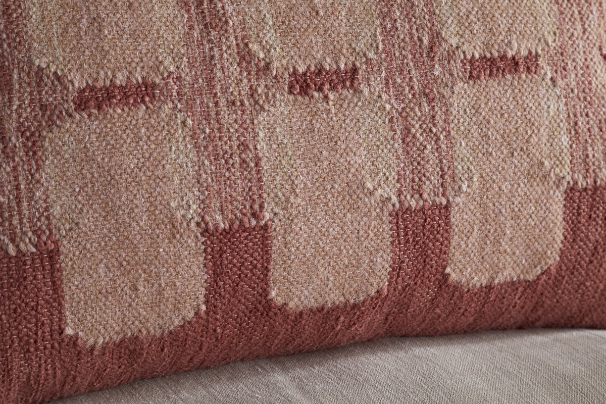 Akki Wool & Cotton Cushion Cover - Dusty Pink