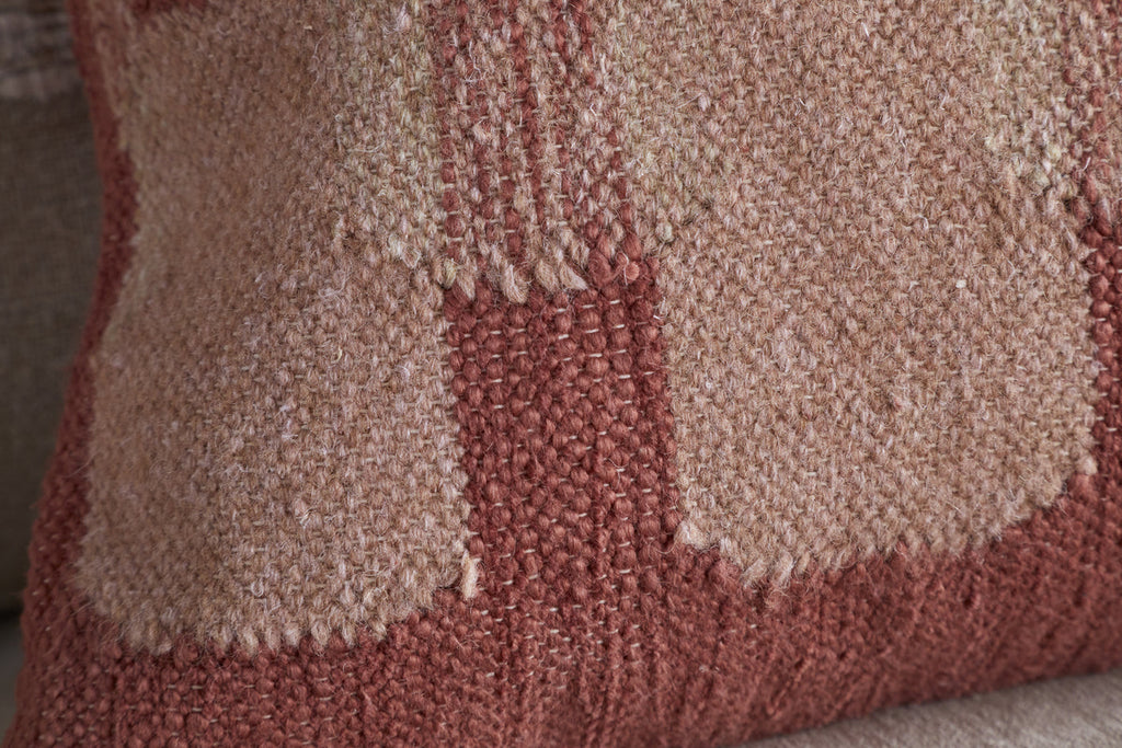 Akki Wool & Cotton Cushion Cover - Dusty Pink