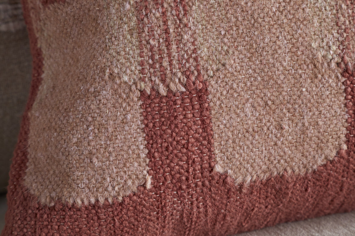 Akki Wool & Cotton Cushion Cover - Dusty Pink