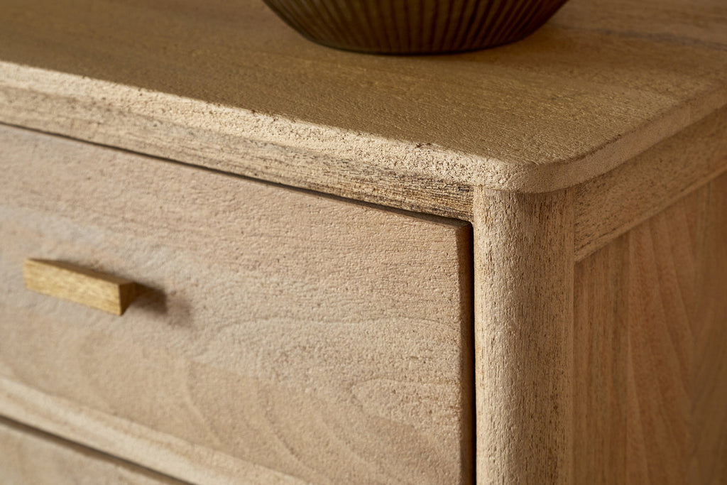 Sri Mango Wood Chest of Drawers - Natural
