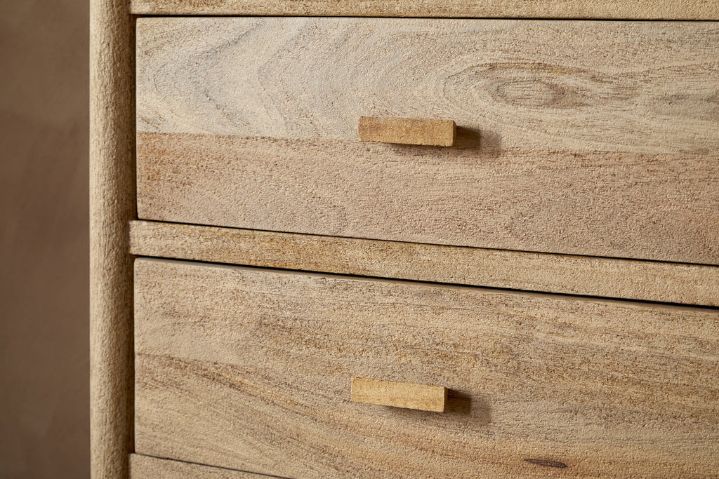 Sri Mango Wood Chest of Drawers - Natural