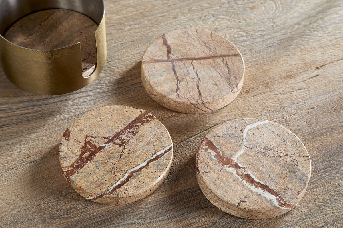 Amaya Coasters - Aged Antique