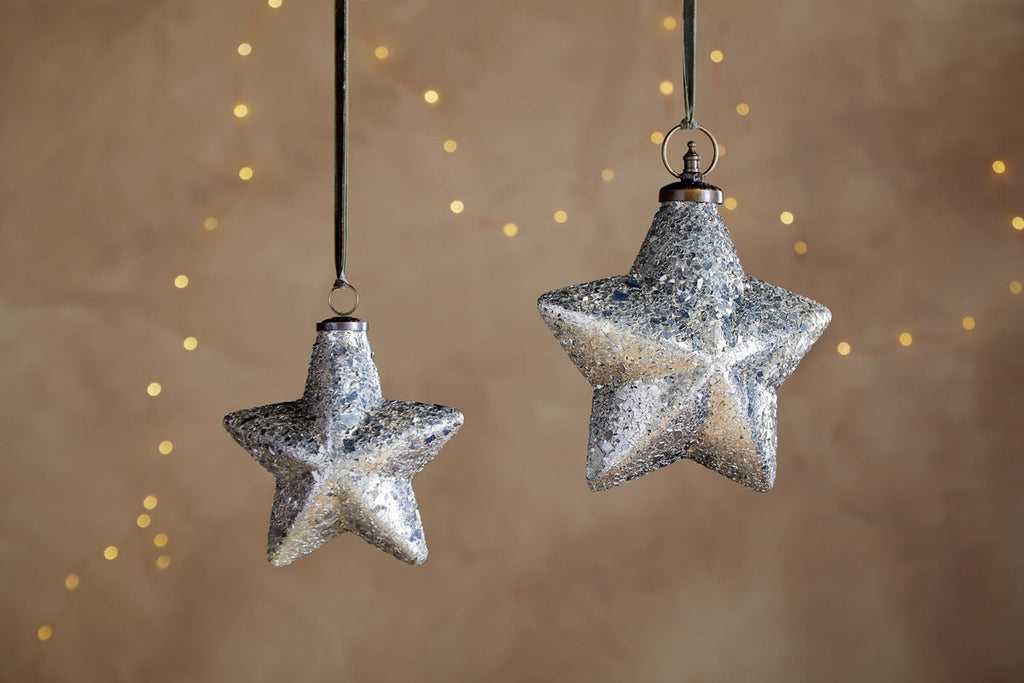 Riyara Giant Baubles - Silver Sparkle