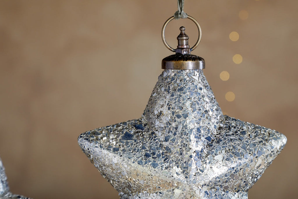 Riyara Giant Baubles - Silver Sparkle