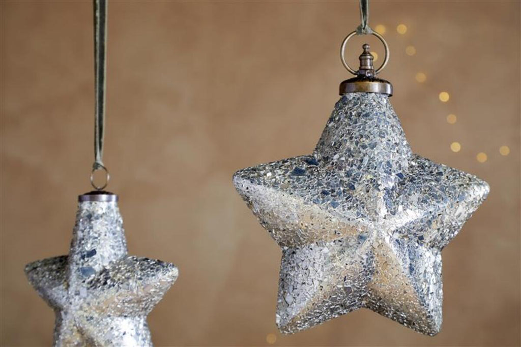 Riyara Giant Baubles - Silver Sparkle