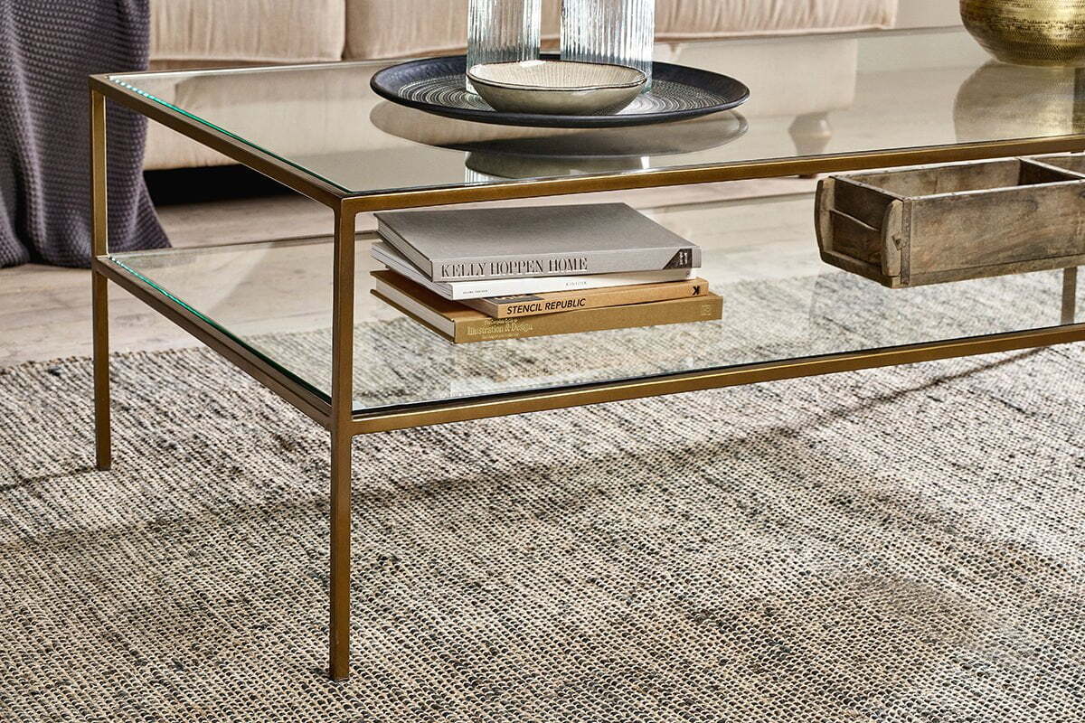 Nakuru Iron & Glass Coffee Table