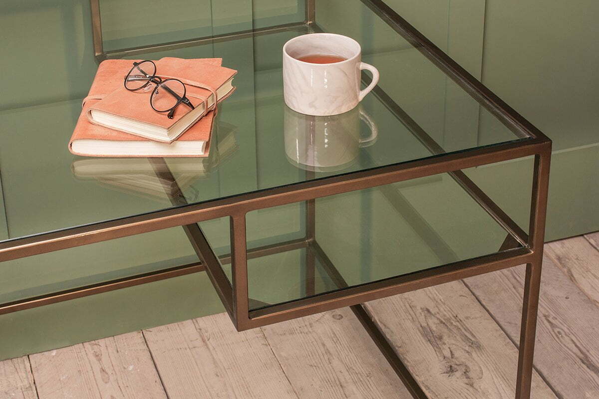 Nakuru Iron & Glass Desk