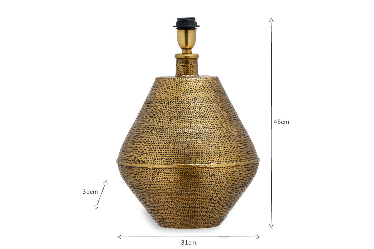 Nalgonda Lamp Base - Antique Brass - Large