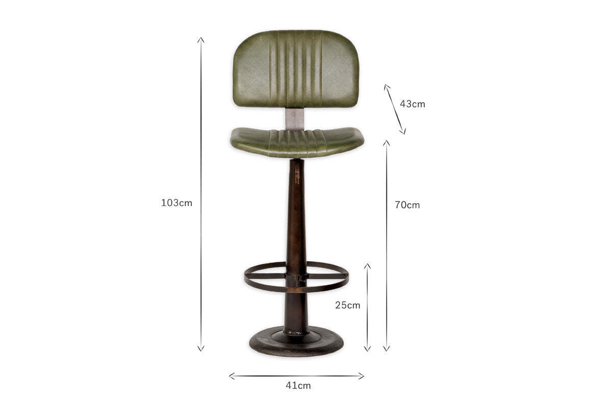 Narwana Bar Chair - Rich Green