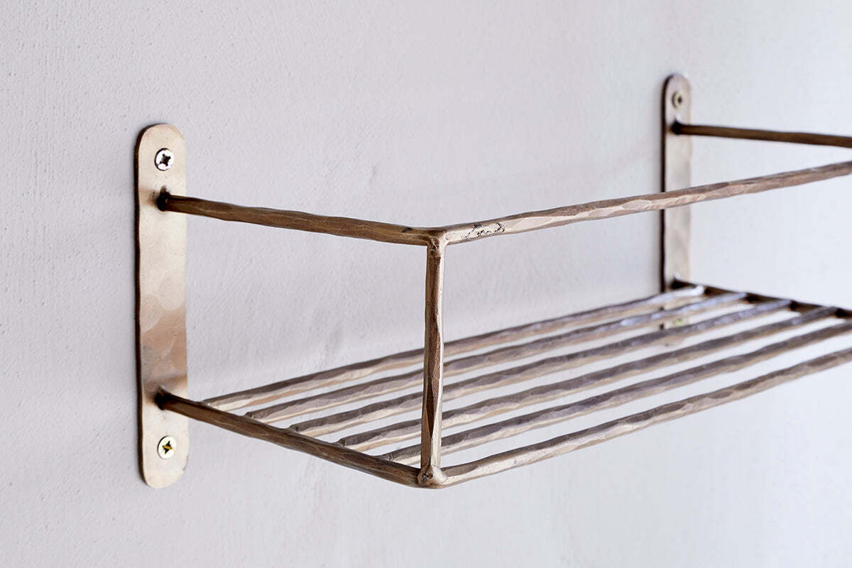 Olani Bathroom Shelf - Antique Brass