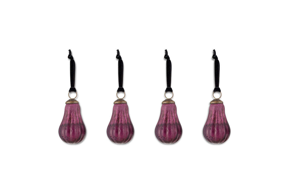 Pannee Drop Baubles - Ruby (Set of 4)