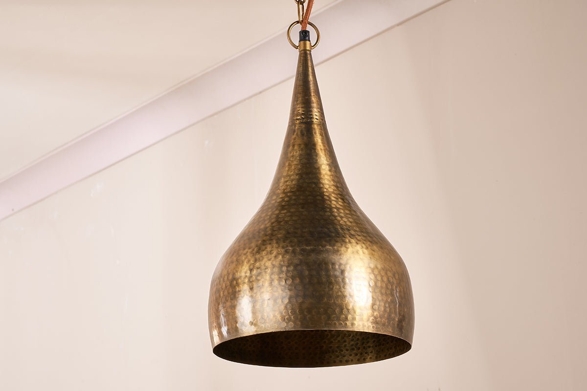 Quinn Hammered Metal Pendant - Small