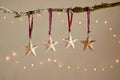 Roshani Star Baubles - Antique Brass (Set of 4)