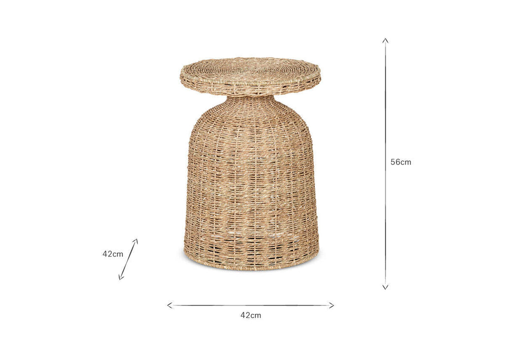 Rampura Rattan Side Table - Natural