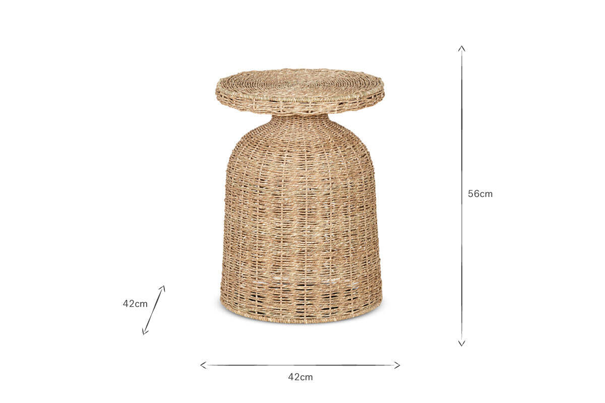 Rampura Rattan Side Table - Natural