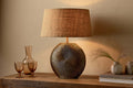 Ramvas Etched Table Lamp Base - Antique Brass