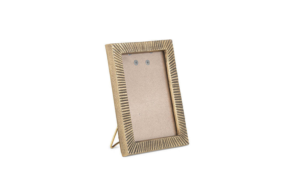 Ranoli Iron Etched Photo Frame - Antique Brass
