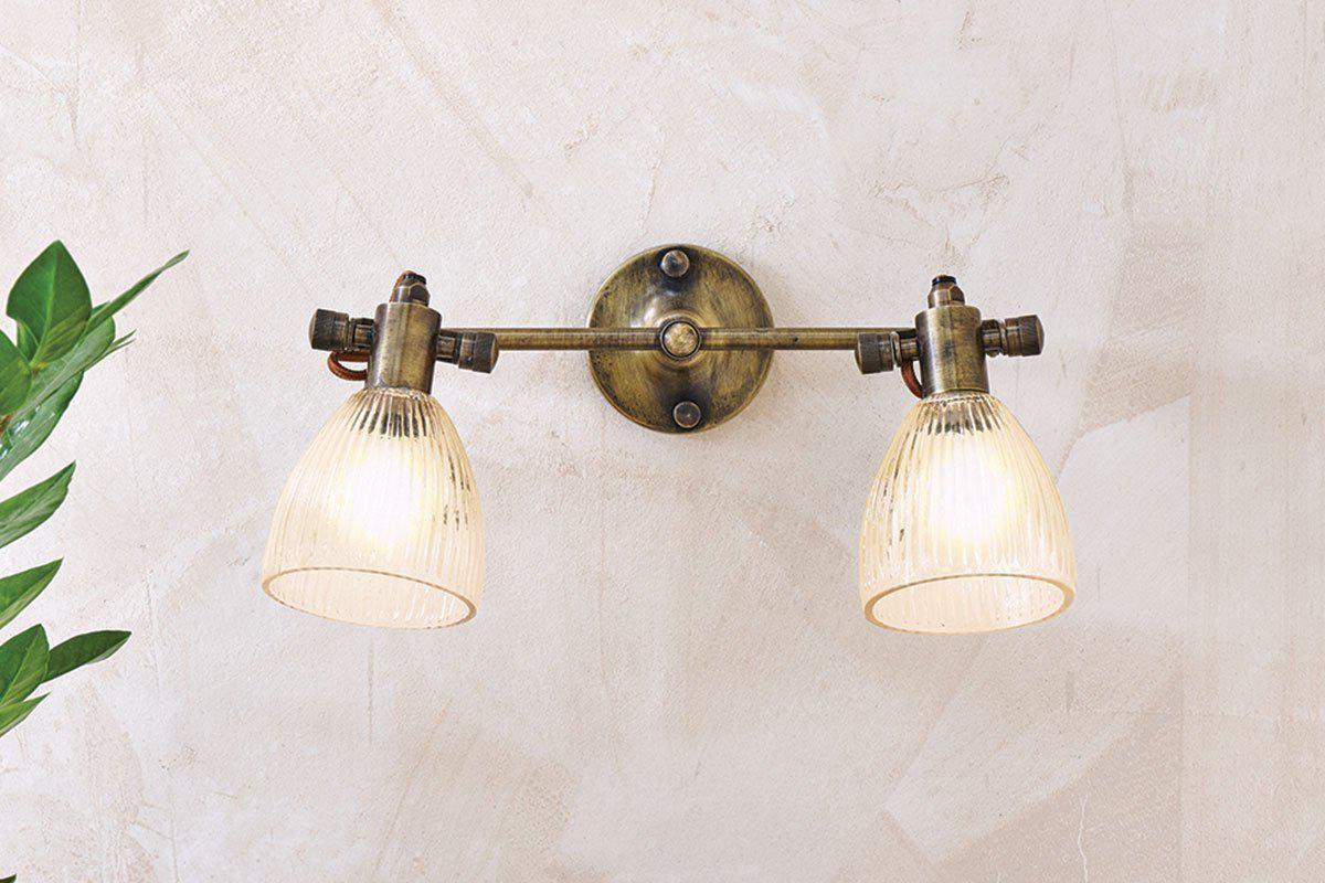 Rarni Recycled Glass Double Wall Light
