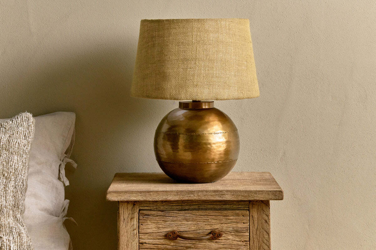 Rasan Table Lamp Base - Antique Brass