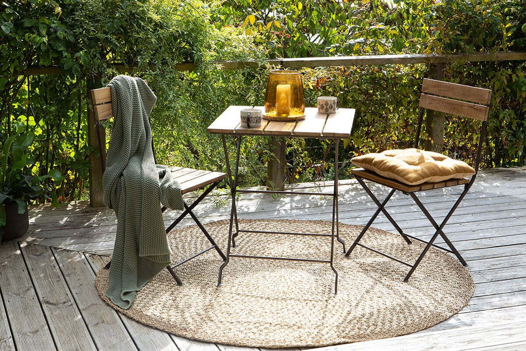 Rishikesh Reclaimed Wood & Iron Folding Chairs - (Set of 2)