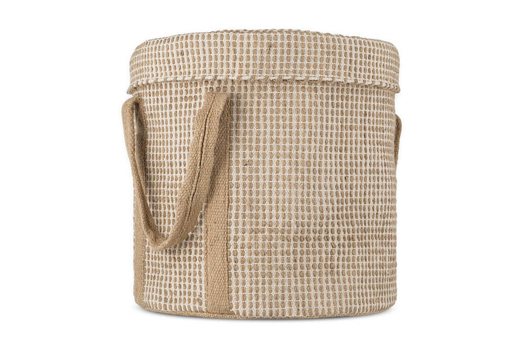Rohia Laundry Basket - Natural & Cream