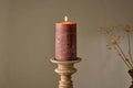 Rustic Soy Blend Pillar Candle - Rust - Large