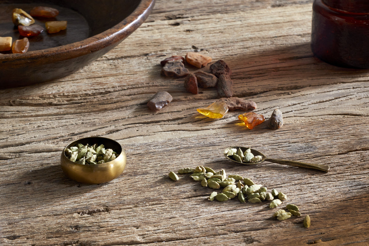Cardamom & Amber 1 Wick Scented Candle - Aged Smoke - 1 Wick