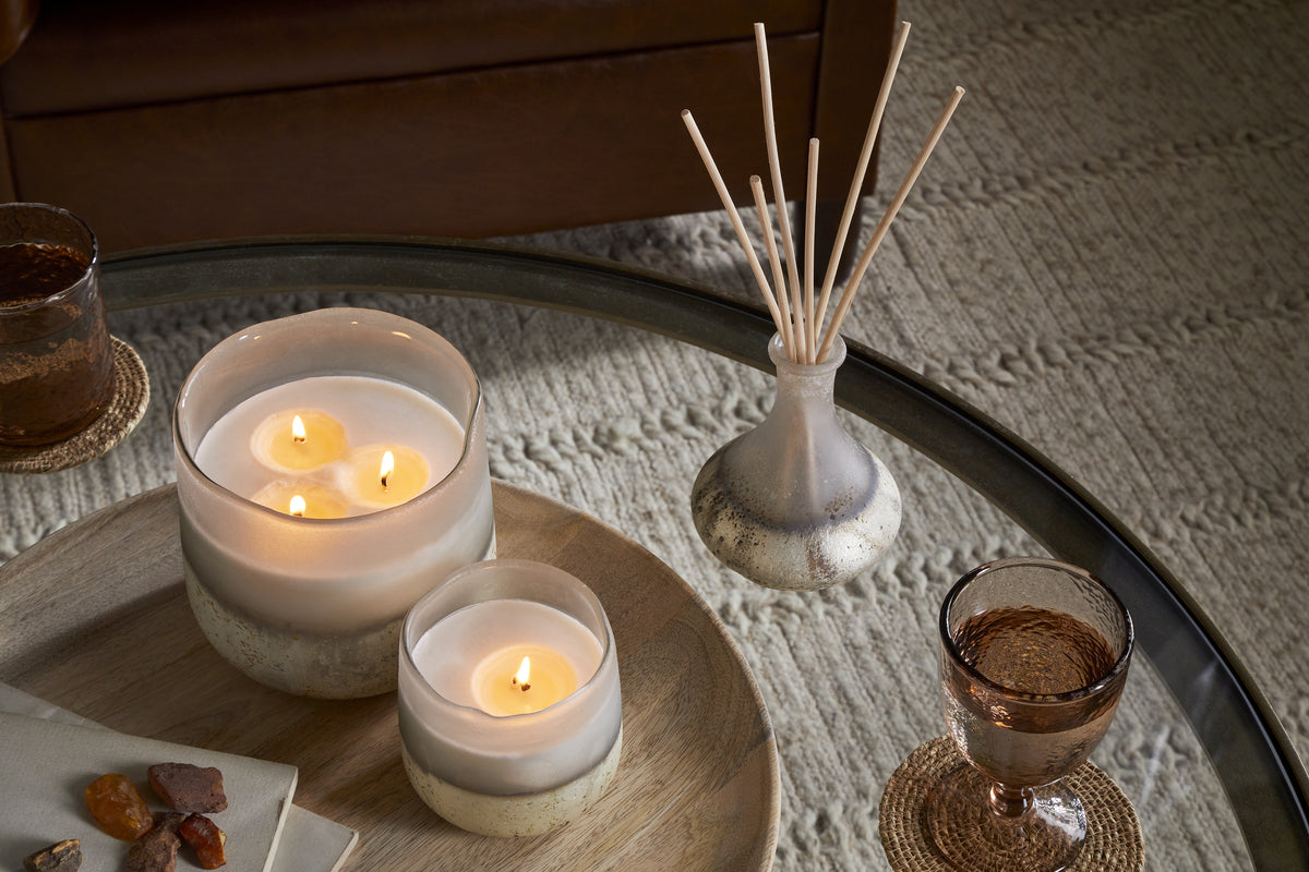 Cardamom & Amber 1 Wick Scented Candle - Aged Smoke - 1 Wick