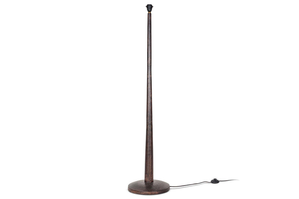 Sahar Mango Wood Floor Lamp Base - Dark Stain