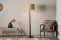 Sahar Mango Wood Floor Lamp Base - Dark Stain