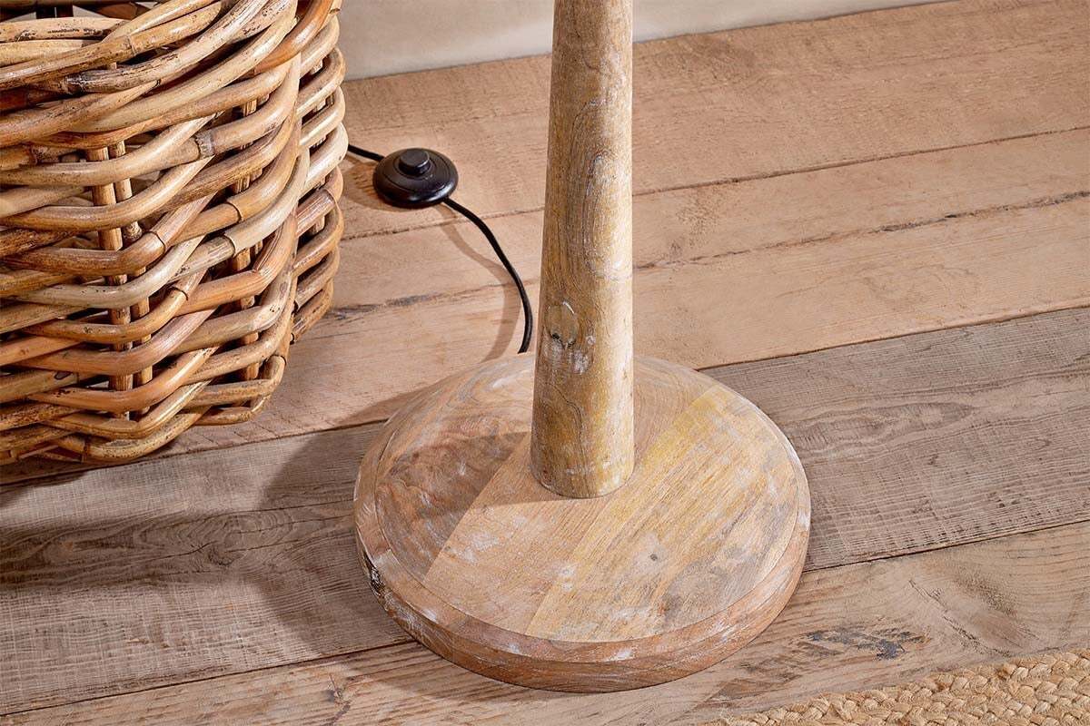 Sahar Mango Wood Floor Lamp Base
