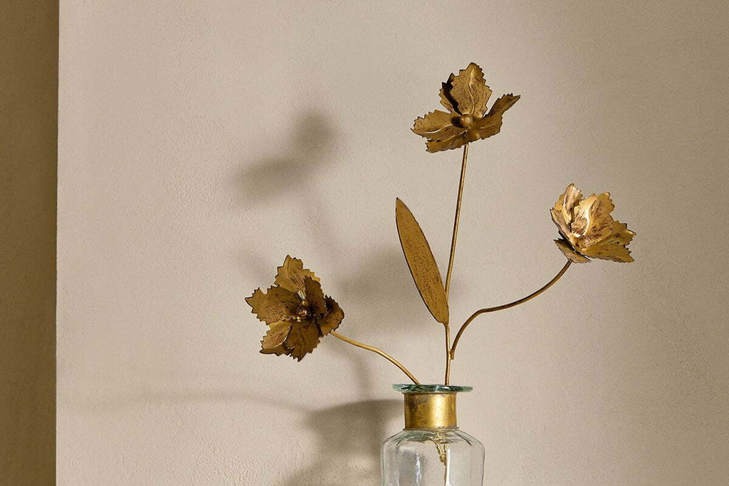 San Stem Floral - Antique Brass
