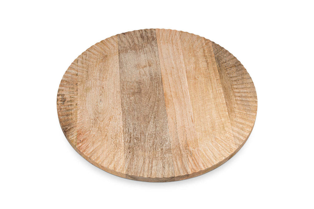 Soria Mango Wood Lazy Susan - Natural