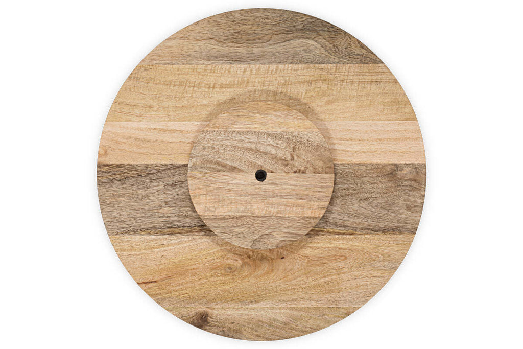 Soria Mango Wood Lazy Susan - Natural