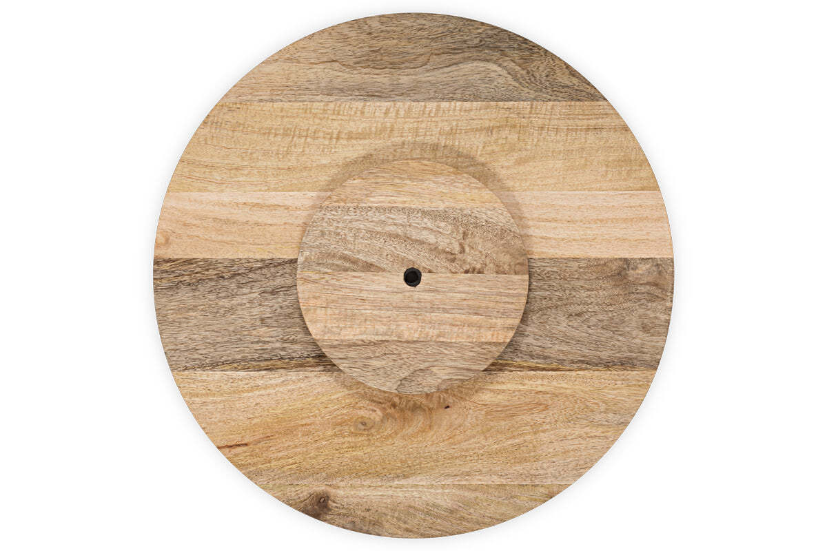 Soria Mango Wood Lazy Susan - Natural