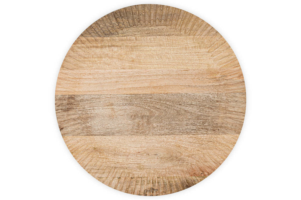 Soria Mango Wood Lazy Susan - Natural
