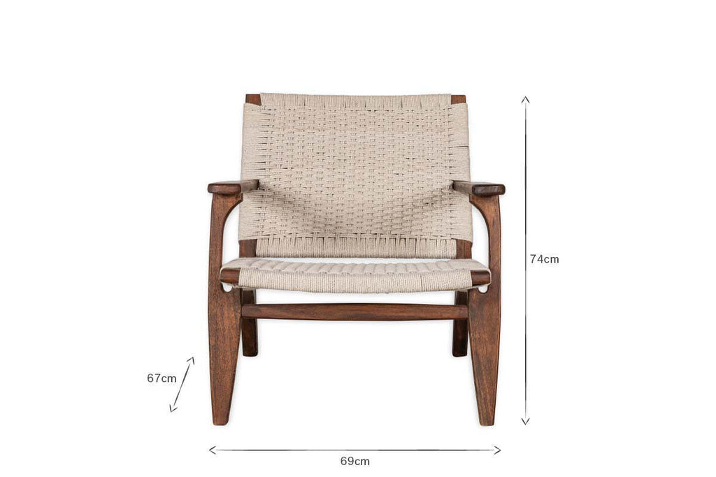 Surat Woven Lounger - Natural