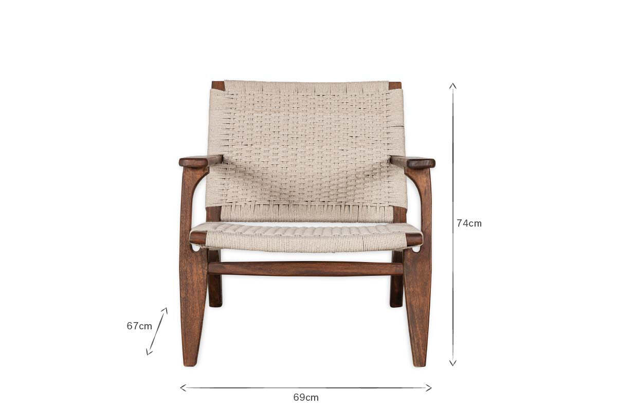 Surat Woven Lounger - Natural