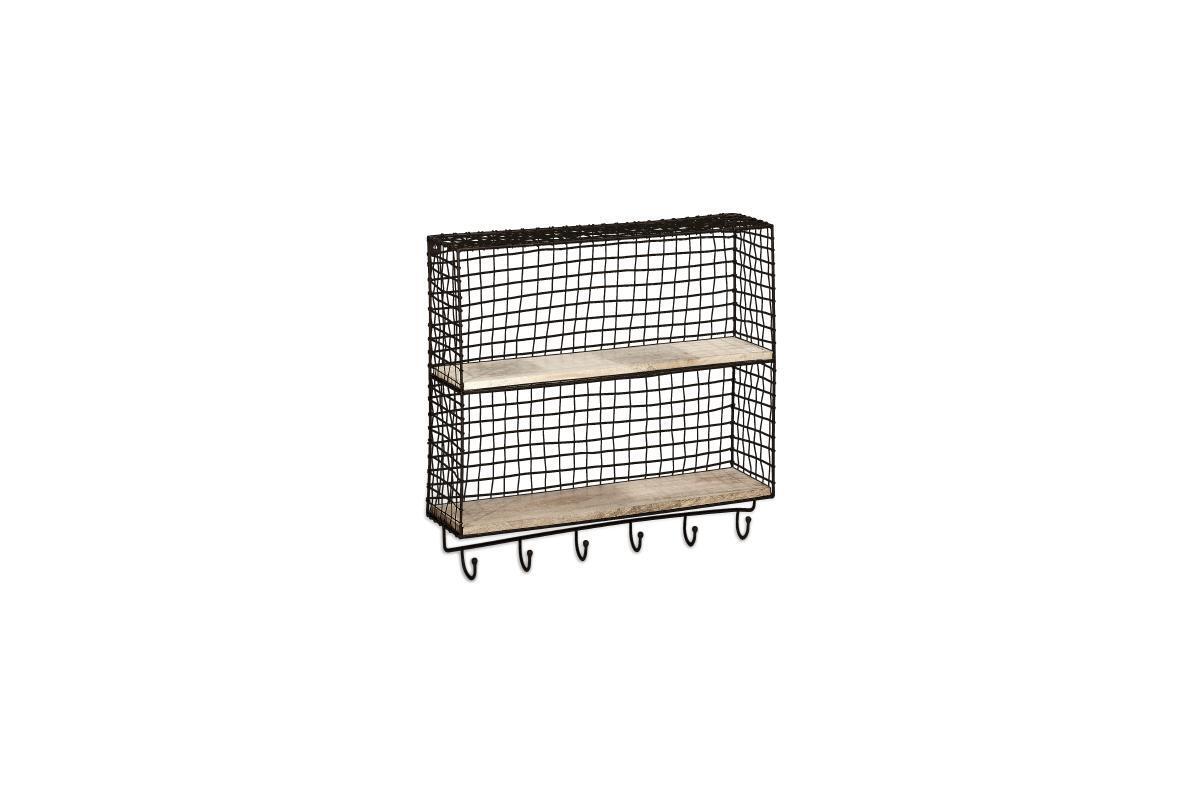 Tamba Shelf with Hooks