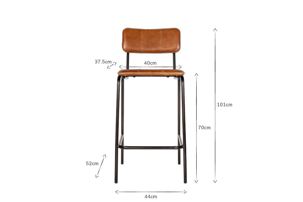 Ukari Counter Chair - Aged Tan
