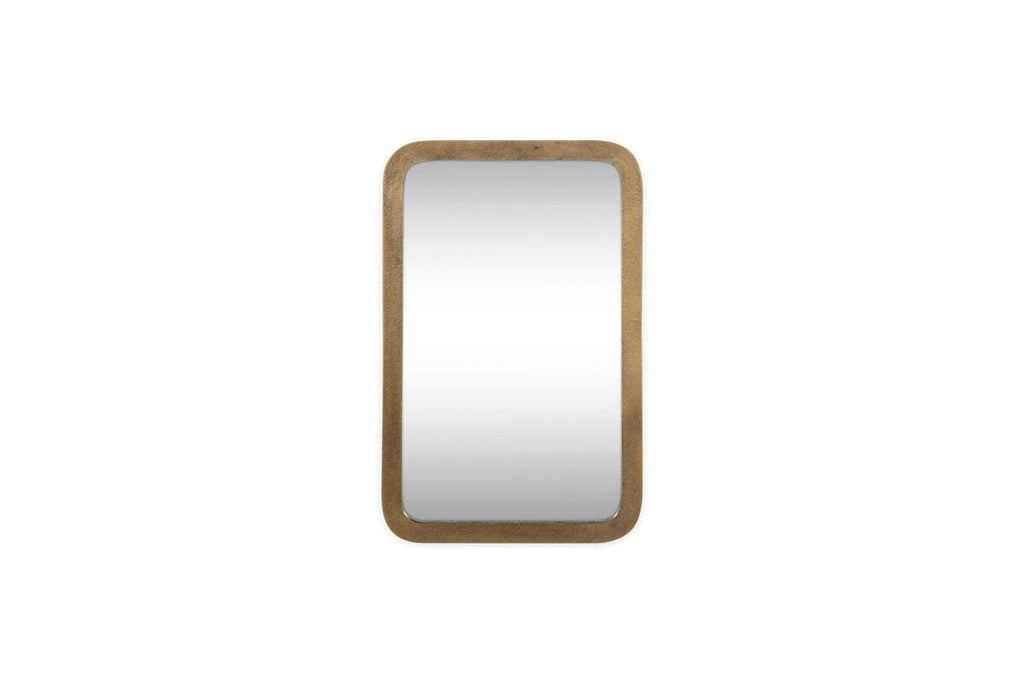 Ungura Rounded Mirror - Antique Brass - Small